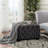 Modern Grey Velvet With Buttons And Durability, 29" Width X Depth 17.72" Height Button- In Grey, Home Addition, 29.37" 17.72