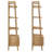 Fabian 2-Piece 3-Shelf Bookshelf With Drawer Distressed Light Brown