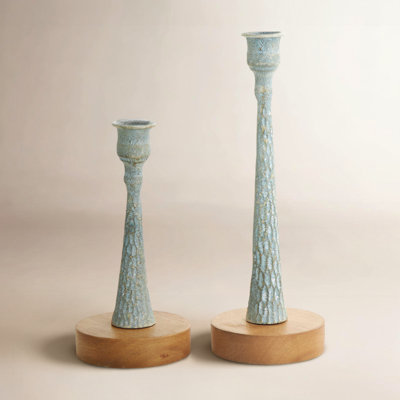 Alia Aluminum Pillar Candle Holder