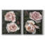 «Peachy Roses I», reproduction encadrée de qualité supérieure - prête à être accrochée - aucun clou requis - aucun clou requis-165326630-165326631