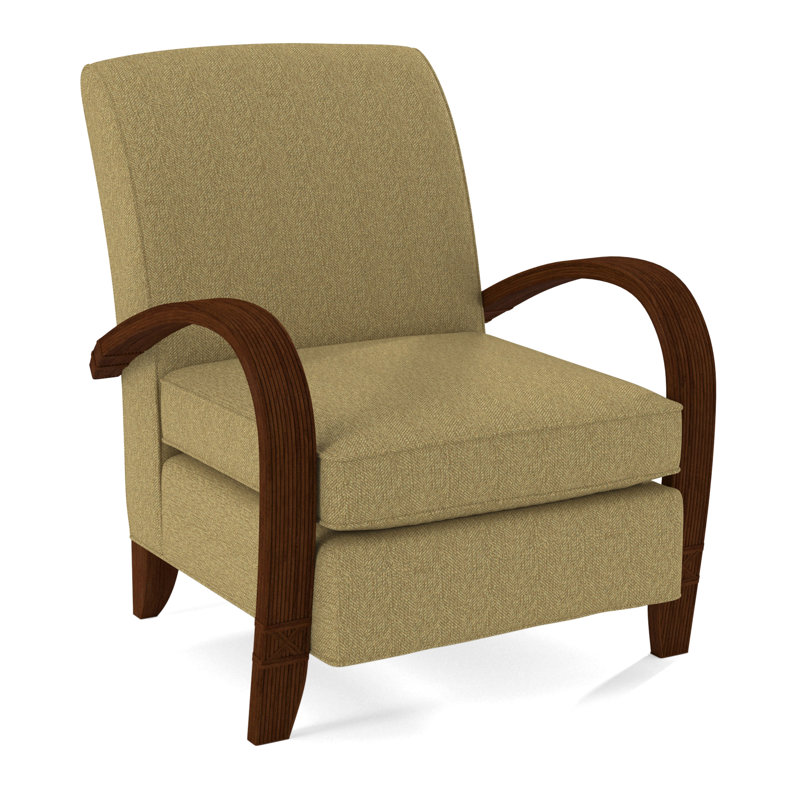 Vero Armchair, Coffee, White Performance Fabric; 0851-94