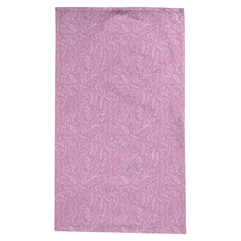 Leffel Ditsy Floral Pattern Tablecloth, Pink/White