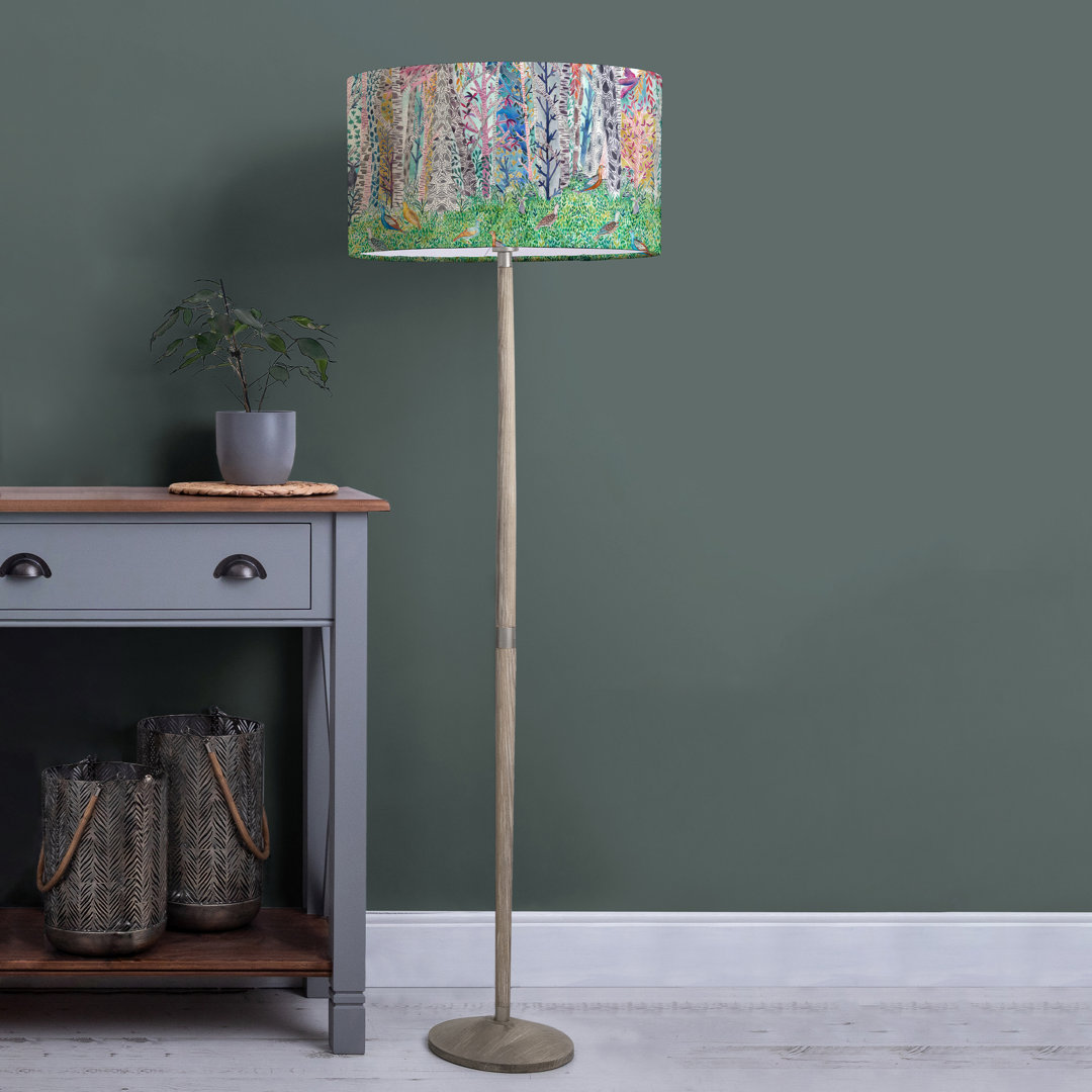 164cm Brown Traditional Floor Lamp