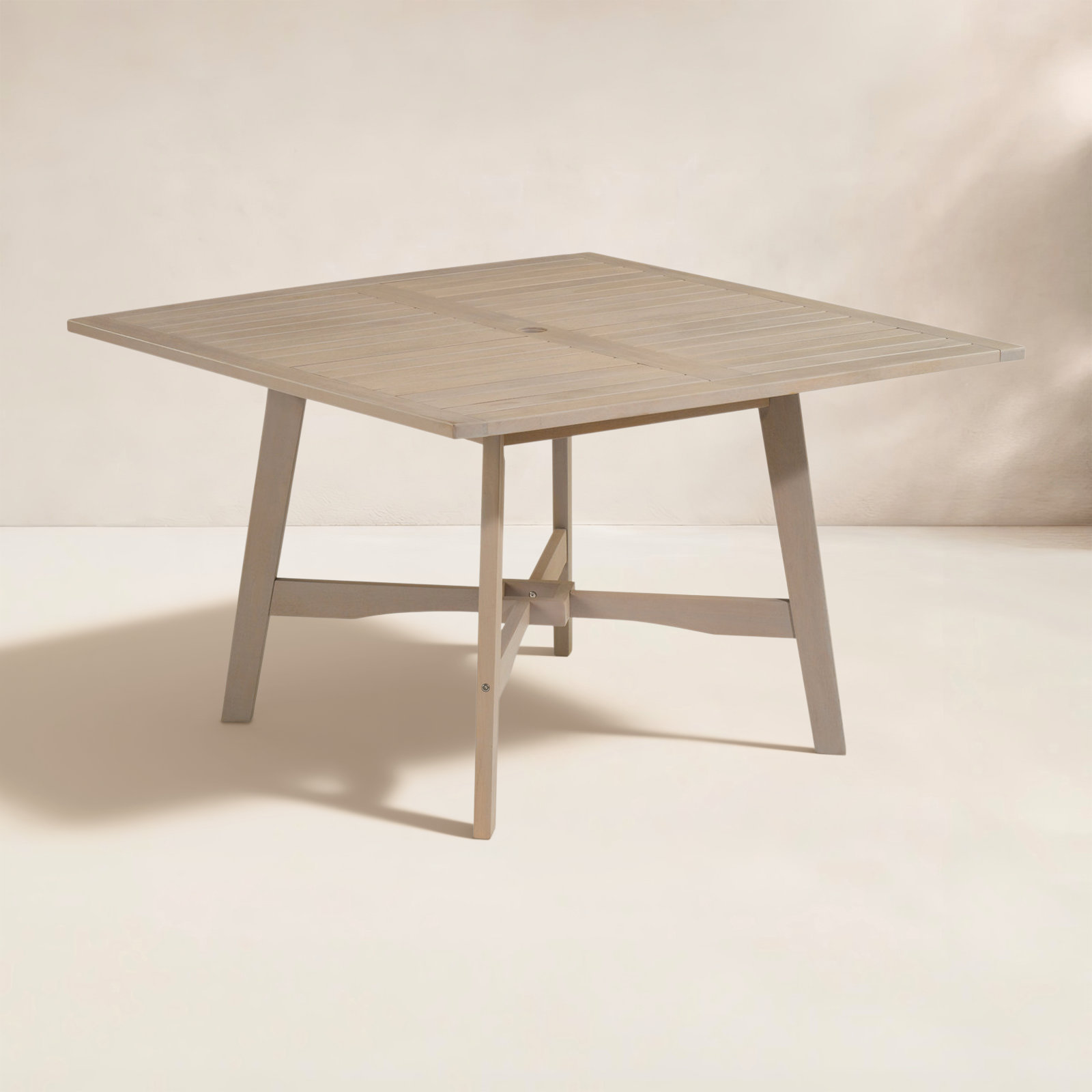 Wexford 48'' Wood Outdoor Dining Table, Grigio, Grigio