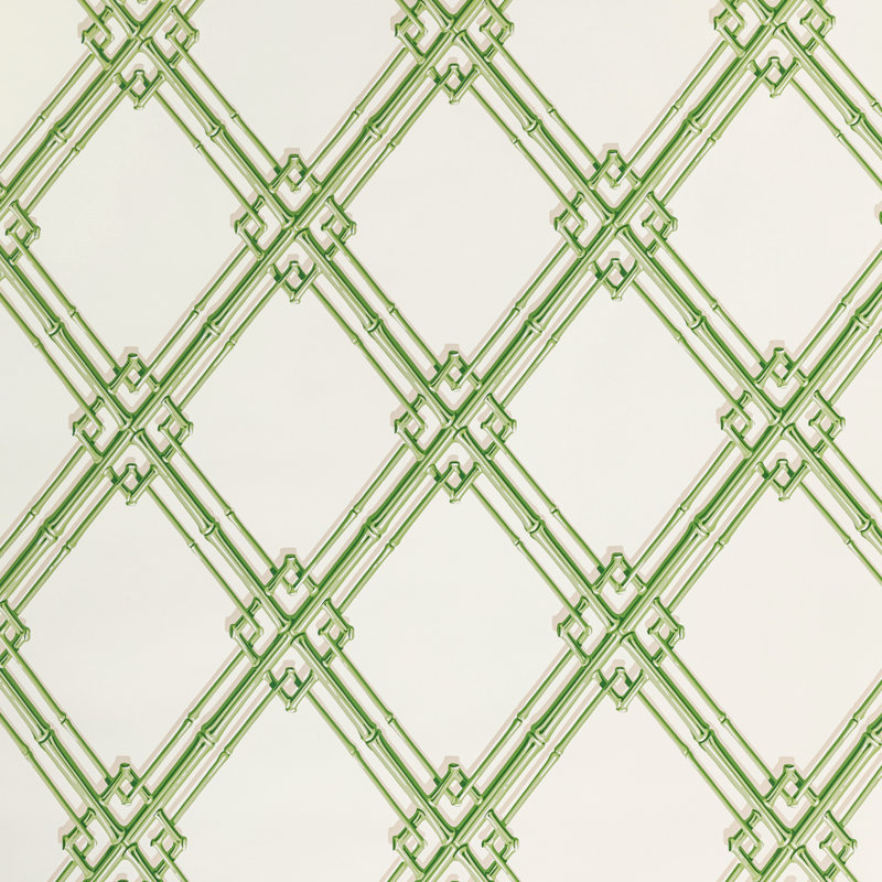 Treillage De Bambou 30' L x 27" W Wallpaper Roll, Leaf