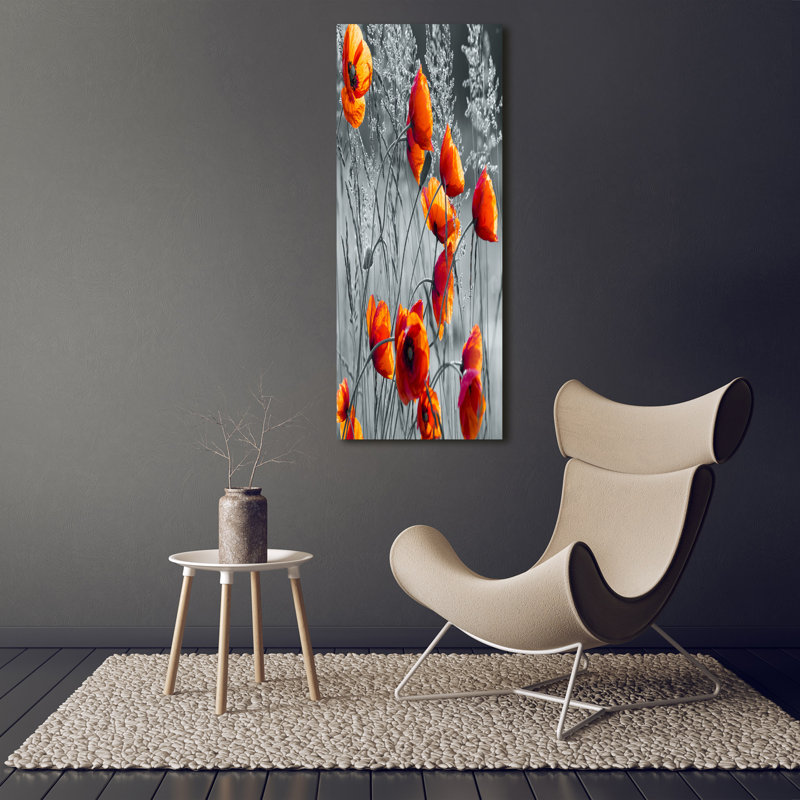Field Poppies - Wrapped Canvas Print