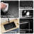 30 Inch Upgrade Black Undermount Workstation Stainless Steel Sink With Pull Out Faucet, 18 Gauge Single Bowl Stainless Steel 10" Deep Under Counter Kitchen Sink Basin With Multifunctional Accessories