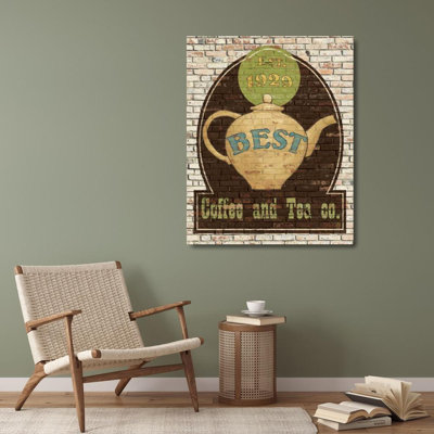 Art sur toile tendue par Rosalind Wheeler Tillmon, Avery, Best Coffee and Tea - 1062