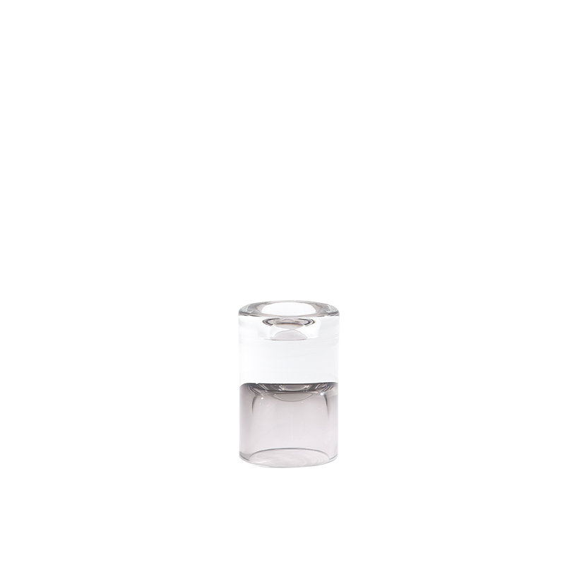 Radiant T-Lite Holder/Vase-Grey-Lg, Gray, 6" H x 4" W x 4 D
