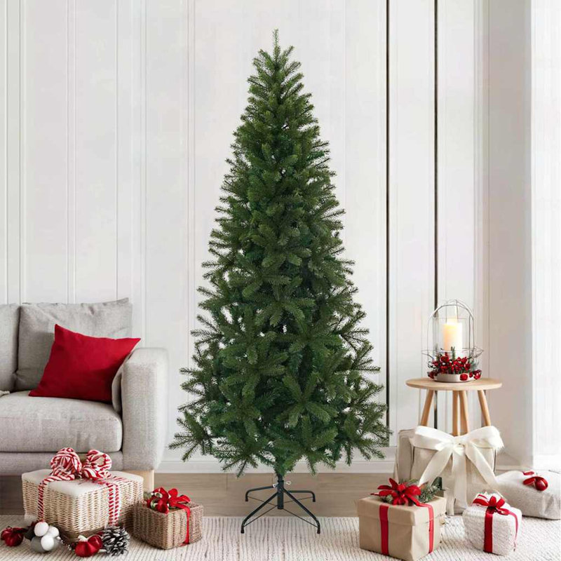 Artificial Christmas Tree Green PVC, PE and steel, 6.89' H