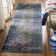 Felty Floral Blue Area Rug