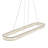 Chevron Linear Island Pendant - Brushed Nickel