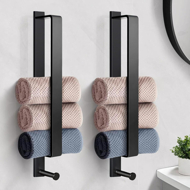 7 cm L Steel 2 - Bar Fixture Hanging Towel Rack