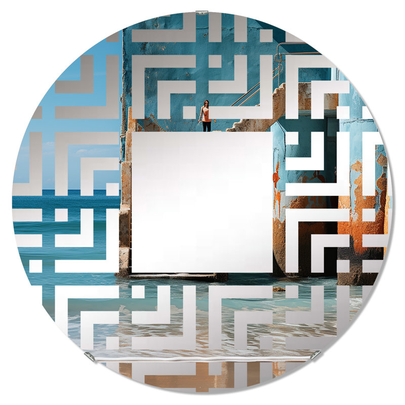 Miroir mural rond, 23,6 po x 23,6 po