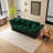 74.8"Velvet Convertible Pull Out Sleeper Sofa Bed-319573393