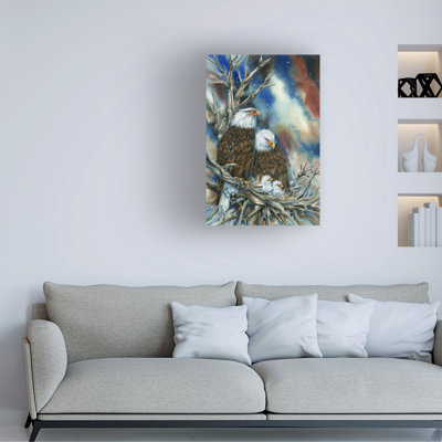 Wrapped Canvas Wall Art - Jody Bergsma 'Safety From The Storm' Wall Art for Living Room, Bedroom, or Office Décor  - 30x47