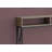 Metal X Frame Console Table with Open Shelves-2001785284