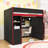 Loft Bed with Desk, LED Lights, Storage Locker, Shelves and Wardrobe-482088464
