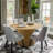 Maianh Round Solid and Manufactured Wood Pedestal Dining Table-193167450-193167445
