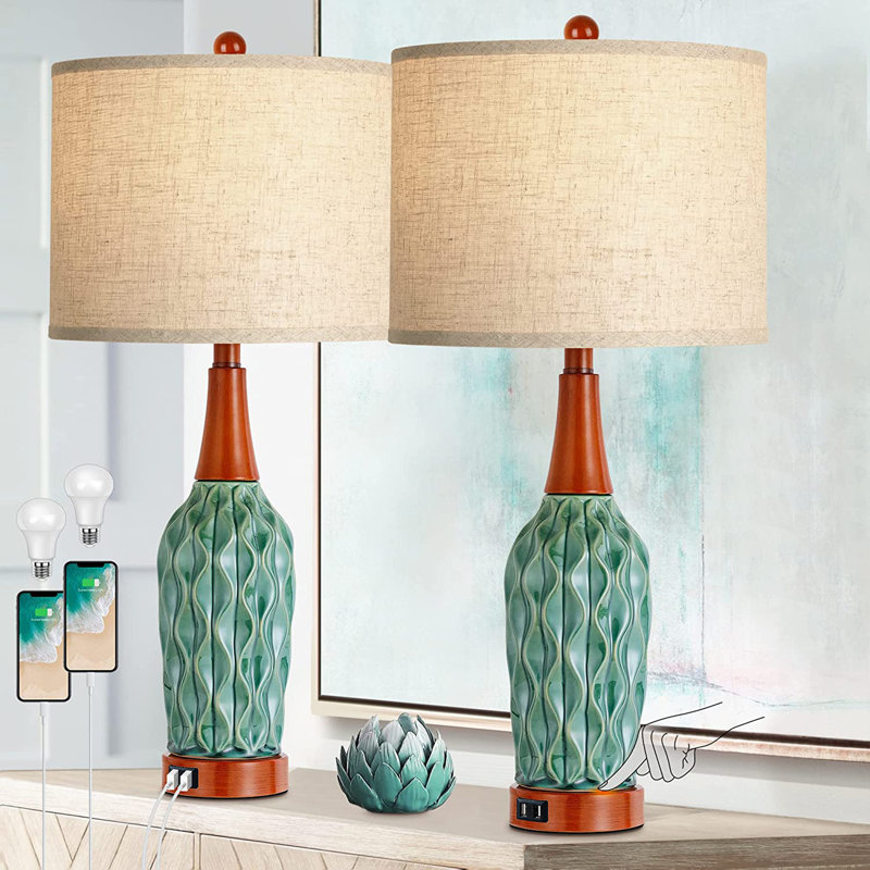 Beeram Ceramic USB Table Lamp