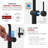 Single Handle Vessel Bathroom Faucet, Tall Single Hole Bathroom Sink Faucet, Matte Black-123994905