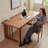 Brown Rectangular Solid Wood desk-109521484