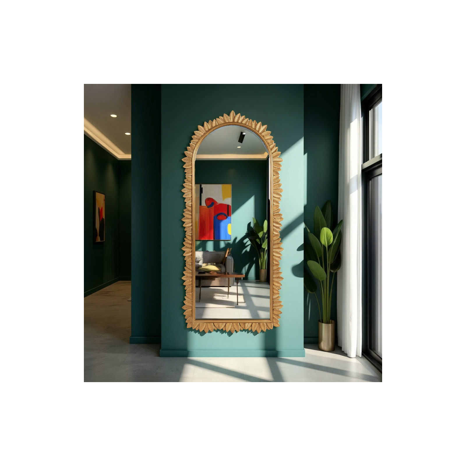 Palmette Arch Mirror
