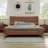 45'' Mid-century Solid Wood Bed Frame With Headboard-98975052-98975054