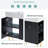 21.6" Black Bathroom vanity