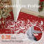 Tapis d'intérieur lavable à la machine Velora Red Feather Christmas Tree avec envers antidérapant-245956589