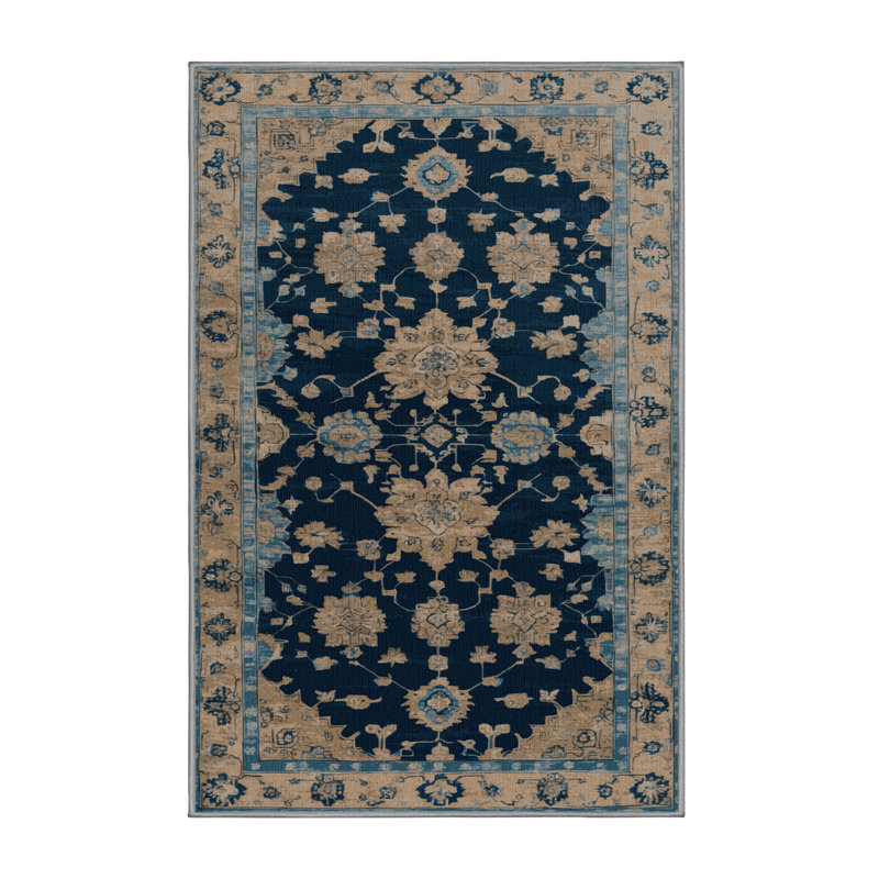 Tapis gris lavable à la machine, Rectangulaire 2 pi x 3 pi