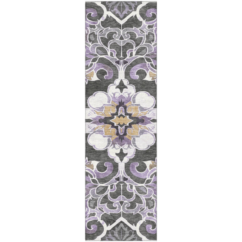 Premium Machine Washable Ralston AMF1947 Global Rug, Runner 2'3" x 7'6"