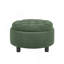 Table basse avec repose-pieds rond moderne avec rangement caché, table d'appoint multifonctionnelle avec repose-pieds pour le salon et la chambre à coucher-129911162