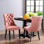 Chaises de salle à manger capitonnées en velours à oreilles-880669728-934717011
