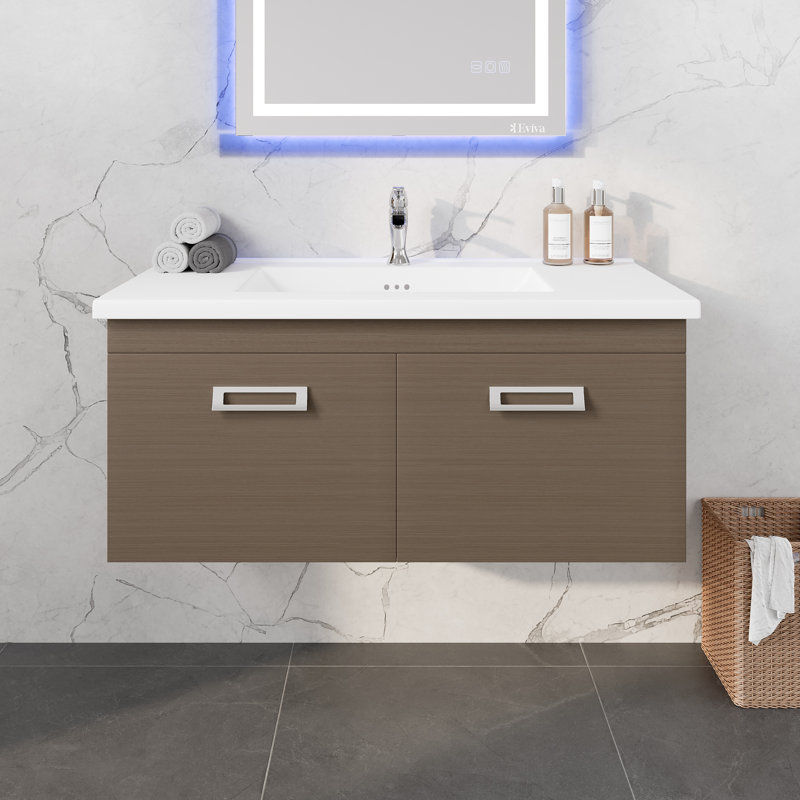 Leopold 38" Single Bathroom Vanity Set, Wenge