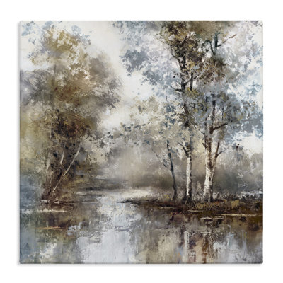 Meandering River Scene Canvas, design by T.C. Chiu