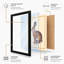Brown Hare in Profile Botanical - Framed Print-1242133216-1242133218
