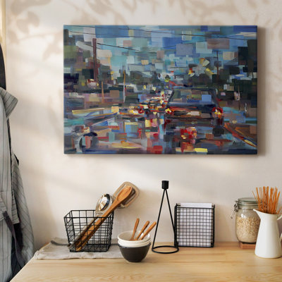 Red Traffic-Gallery Wrapped Canvas
