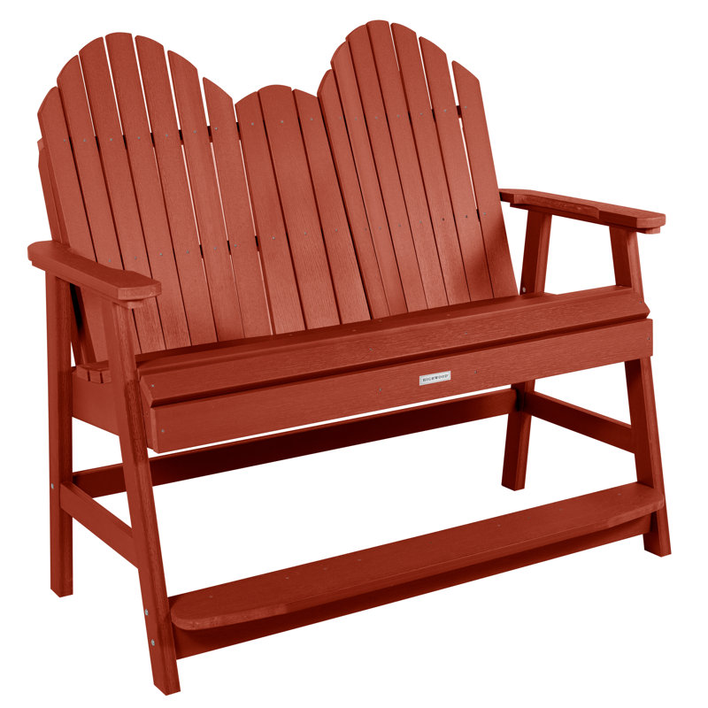 Banc d'extérieur 4 pi Cadha, Rouge rustique