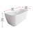 Dezra 59'' x 30.7'' Soaking Bathtub-12152653