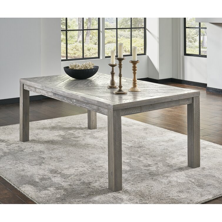 Belvedere 78-120 Extension Dining Table in Quartz Grey Aluminum
