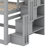 Full Size Triple Bunk Bed With Staircase-558399451