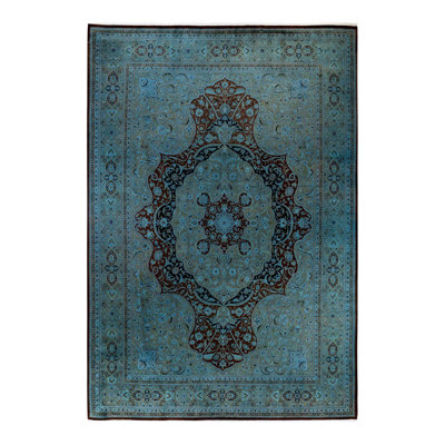 Yescenia One-of-a-Kind 10'1" x 14'5" New Age Rectangle Wool Area Rug in Beige