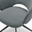 Biljana Luxury Fabric Upholstered Swivel Dining And Office Chairs With Metal Legs-1751846980