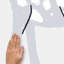 Adhésif décoratif girafe gris