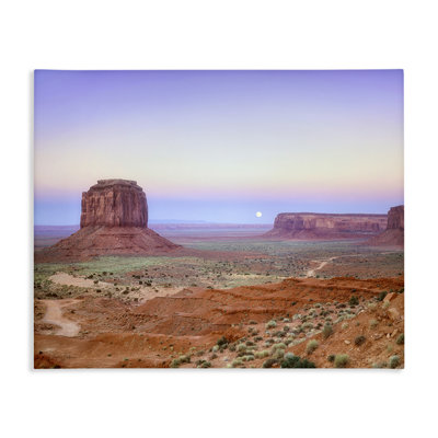Moonrise Over Monument Valley Canvas, design by Dennis Frates
