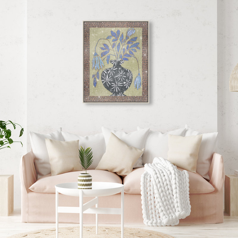 Rust & Sage Still Life Print by Oliver Gal, 37"H x 31"W, Silver Floater Frame