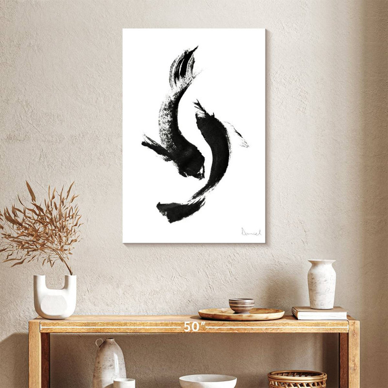 Black Koi, 36" H x 24" W