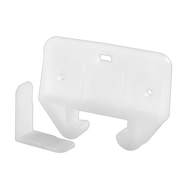 Drawer Track Guide and Glides, White Polyethylene
