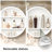 Gervon Round Wall Mounted Medicine Cabinet with Shelves-97885410-97885416